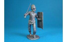 Гладиатор секутор идет в наступлени