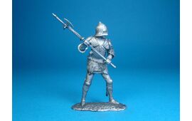 Английский воин в латных доспехах оловянная миниатюра