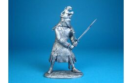 Французский рыцарь Жак Лушар, 1350 год оловянная миниатюра