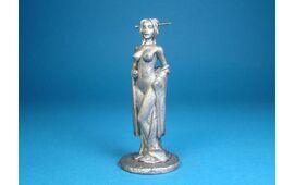 Раздевающаяся гейша оловянная миниатюра