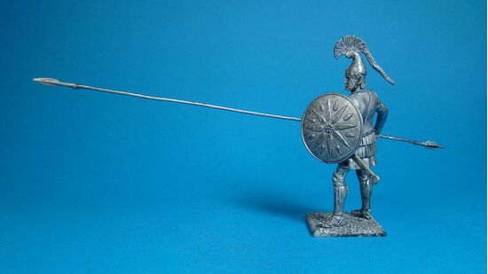 Сариссофор первых рядов фаланги армии Александра Македонского III-IV век до н.э.
