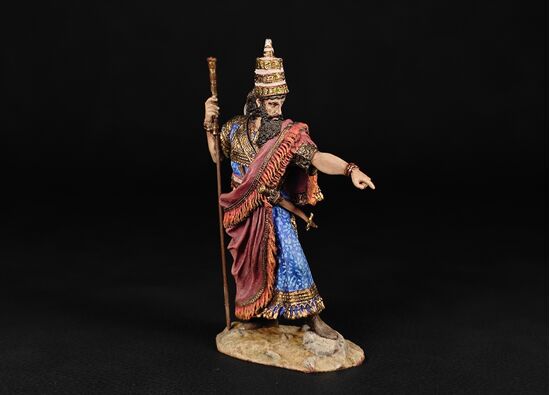 Царь Ассирии Саргон II, 722-705 года до н.э. в росписи