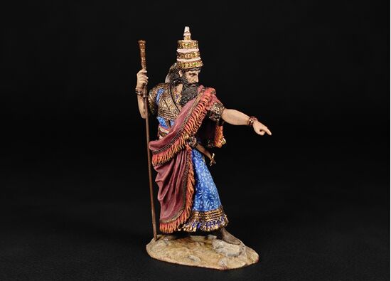 Царь Ассирии Саргон II, 722-705 года до н.э. в росписи