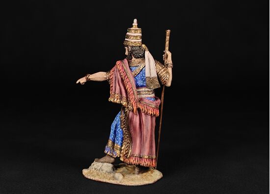 Царь Ассирии Саргон II, 722-705 года до н.э. в росписи