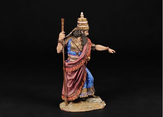 Царь Ассирии Саргон II, 722-705 года до н.э. в росписи