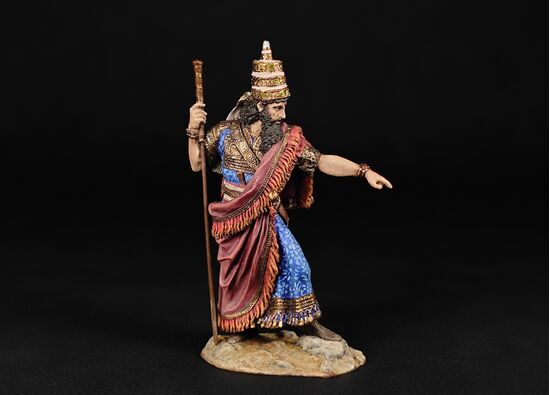 Царь Ассирии Саргон II, 722-705 года до н.э. в росписи