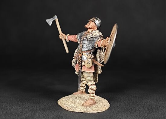 Викинг из воинов Волки Одина, IX-X века в росписи