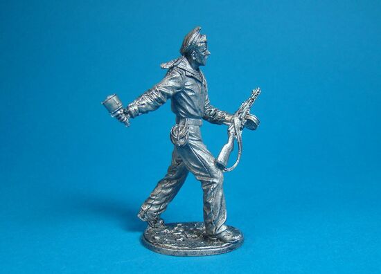 Краснофлотец с автоматом ППШ и гранатой РПГ- 40, 1943-1945 года