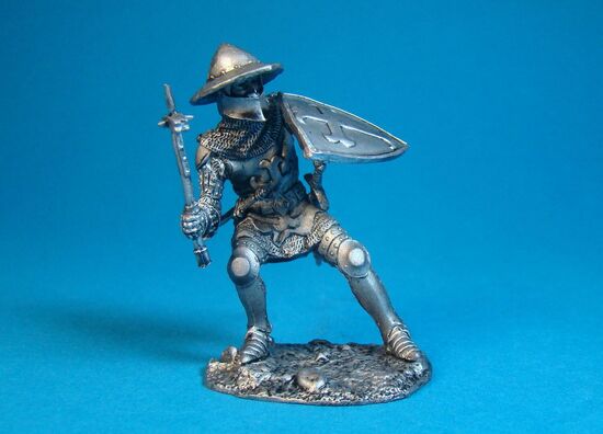 Немецкий рыцарь с боевым молотом, XIV век