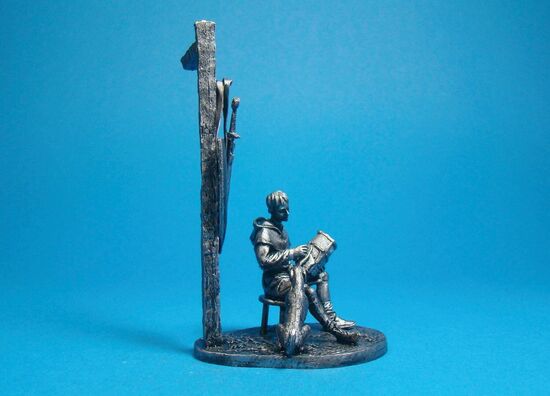 Оруженосец и его собака, XIII век