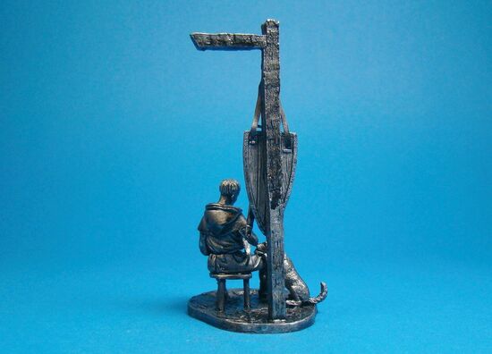 Оруженосец и его собака, XIII век