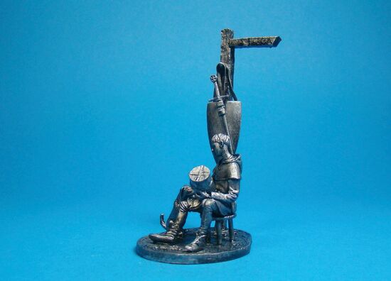 Оруженосец и его собака, XIII век