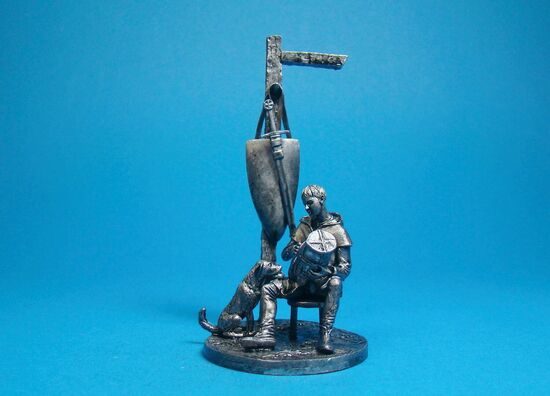 Оруженосец и его собака, XIII век