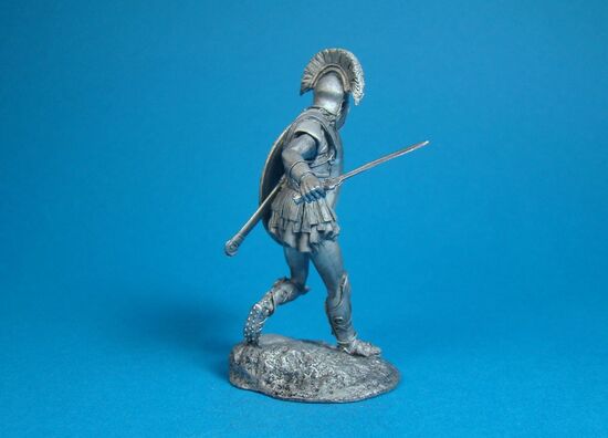 Спартанский гоплит в нападении. Война Афин и Спарты 431-404 год до н.э.