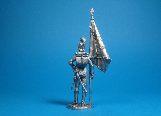 Унтер-офицер, знаменосец 4-го пехотного полка фон Франкемона. Вюртемберг 1811-1812 года