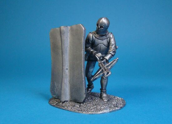 Арбалетчик с пависовым щитом, XV век