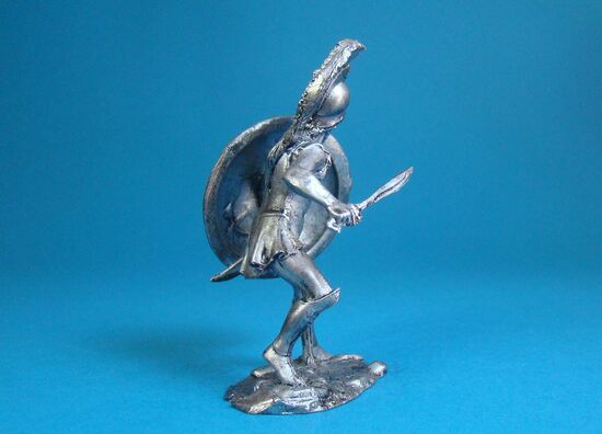 Греческий гоплит в бою, V век до н.э.