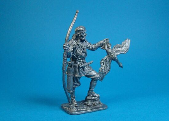 Викинг-лучник с гусем, IX-X века