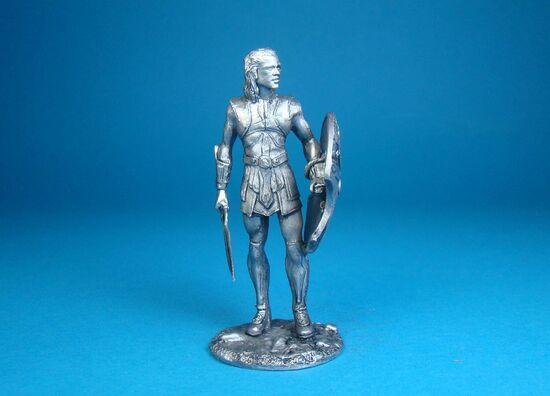 Ахиллес, герой Троянской войны оловянная миниатюра