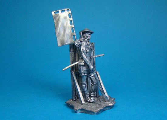 Асигару с аркебузам , XVI век оловянная миниатюра