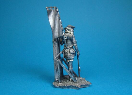 Асигару с аркебузам , XVI век оловянная миниатюра