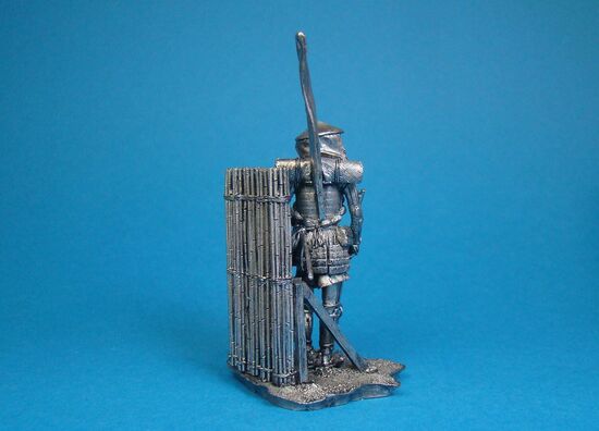 Асигару с аркебузам , XVI век оловянная миниатюра