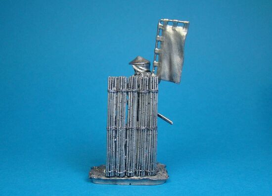 Асигару с аркебузам , XVI век оловянная миниатюра