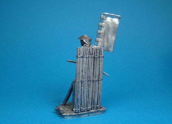 Асигару с аркебузам , XVI век оловянная миниатюра