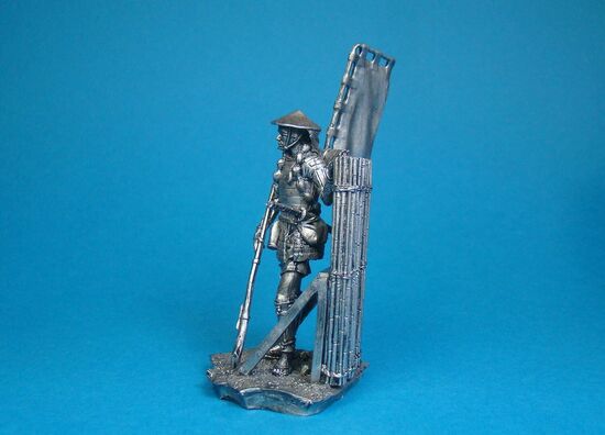 Асигару с аркебузам , XVI век оловянная миниатюра