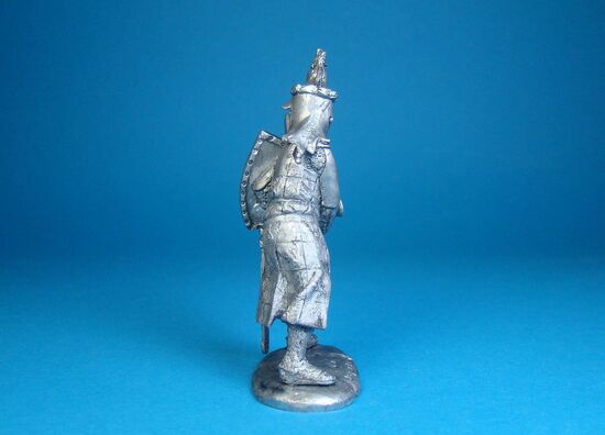 Французский рыцарь Жак Лушар, 1350 год оловянная миниатюра