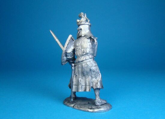 Французский рыцарь Жак Лушар, 1350 год оловянная миниатюра