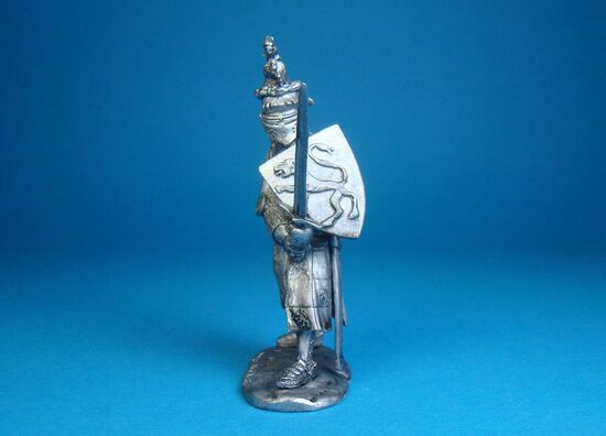 Французский рыцарь Жак Лушар, 1350 год оловянная миниатюра
