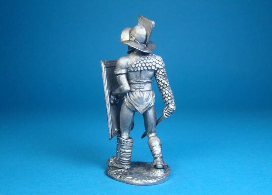 Гладиатор Мурмиллон готов к бою оловянная миниатюра