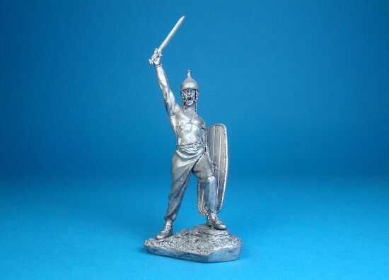 Кельтский воин, I век н.э. оловянная миниатюра