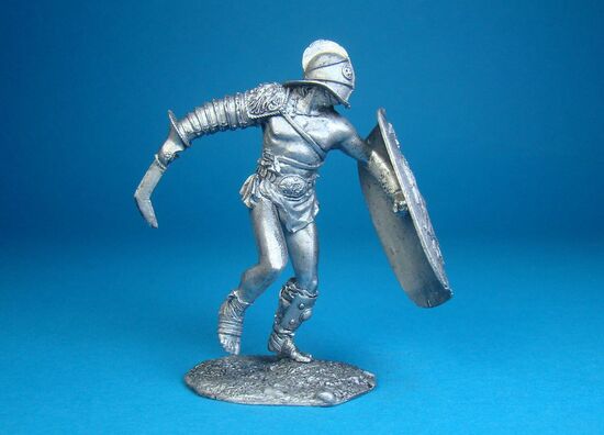 Римский гладиатор Секутор оловянная миниатюра
