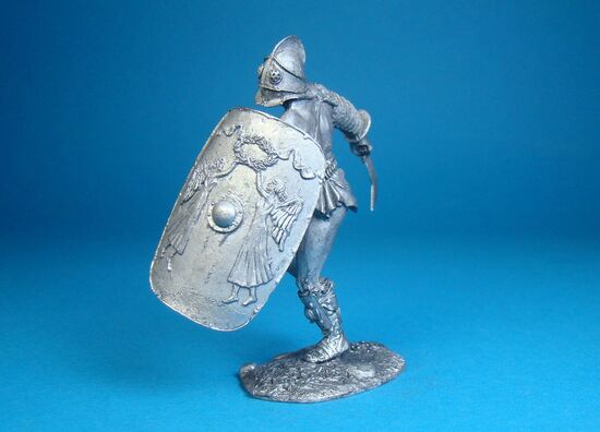 Римский гладиатор Секутор оловянная миниатюра