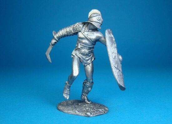 Римский гладиатор Секутор оловянная миниатюра