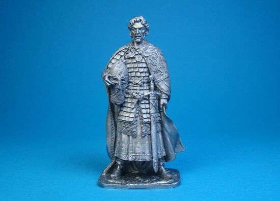 Русский князь Александр Ярославович Невский, 1220-1263 года оловянная миниатюра