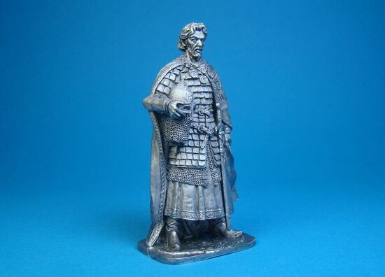 Русский князь Александр Ярославович Невский, 1220-1263 года оловянная миниатюра