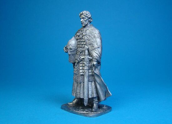 Русский князь Александр Ярославович Невский, 1220-1263 года оловянная миниатюра