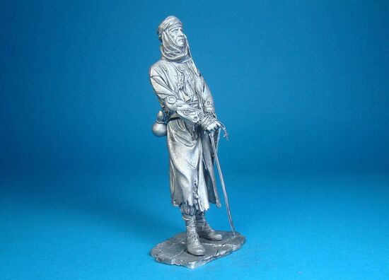 Воин-монах. Битва при Мансуре 1250 год оловянная миниатюра