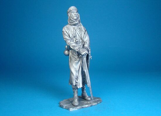 Воин-монах. Битва при Мансуре 1250 год оловянная миниатюра