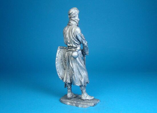 Воин-монах. Битва при Мансуре 1250 год оловянная миниатюра