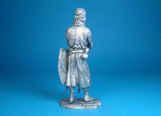 Воин-монах. Битва при Мансуре 1250 год оловянная миниатюра