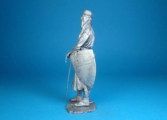 Воин-монах. Битва при Мансуре 1250 год оловянная миниатюра