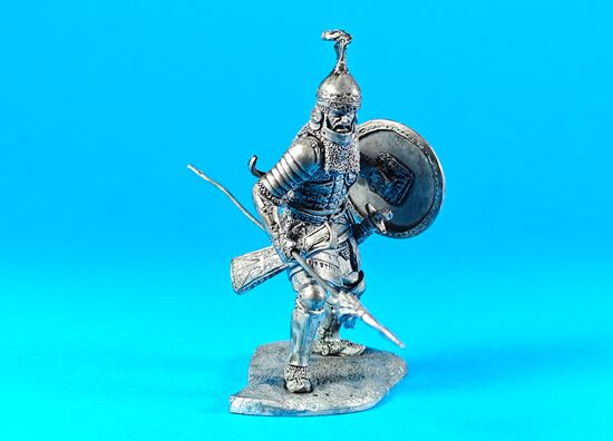 Татаро-монгольский воин с копьем, XIV век