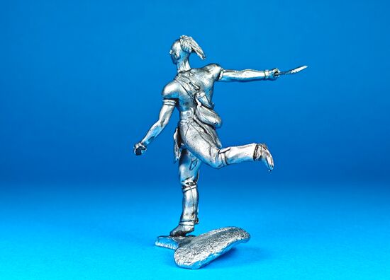 Индеец-Пауни в сражении с Испанцами, 1720 год