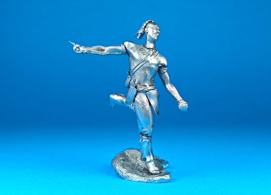 Индеец-Пауни в сражении с Испанцами, 1720 год