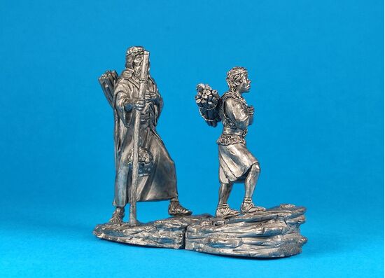 Авраам с Исааком поднимаются на гору