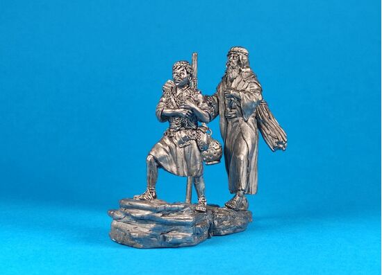 Авраам с Исааком поднимаются на гору